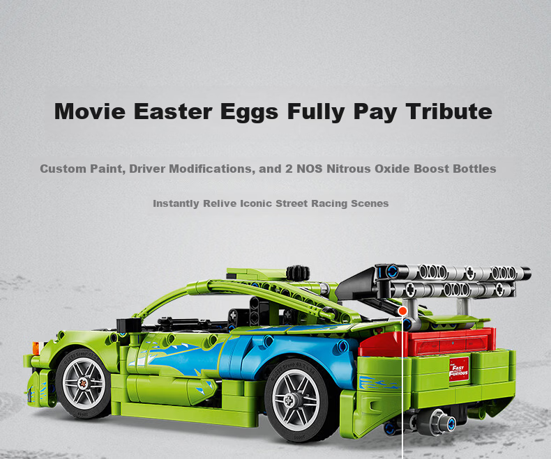 LEGO Building Blocks Mechanical Set 42229 Mitsubishi Eclipse Race Car Kids Boys Girls Toy Birthday Gift Home Decor 5