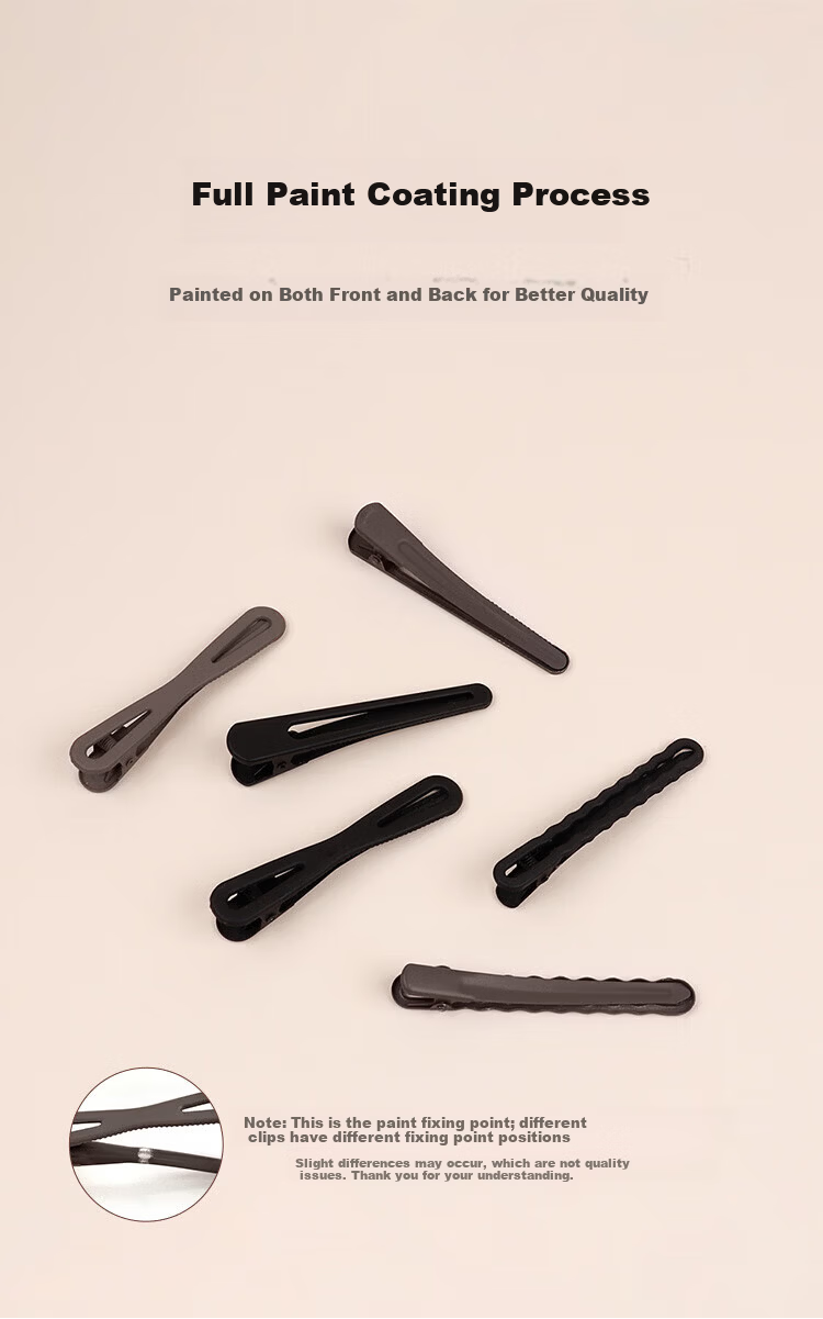 MEIFUYU Hair Clips Set - 6 Pieces Flat Clips, BB Clips, Side Clips, Back Head Hair Clips, Bang Clips, Duckbill Clips WH7218 3