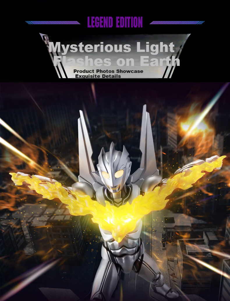 Bluco Ultraman Building Blocks Legend Edition X Beyond Beta Flash Armor Official Figure Model 12