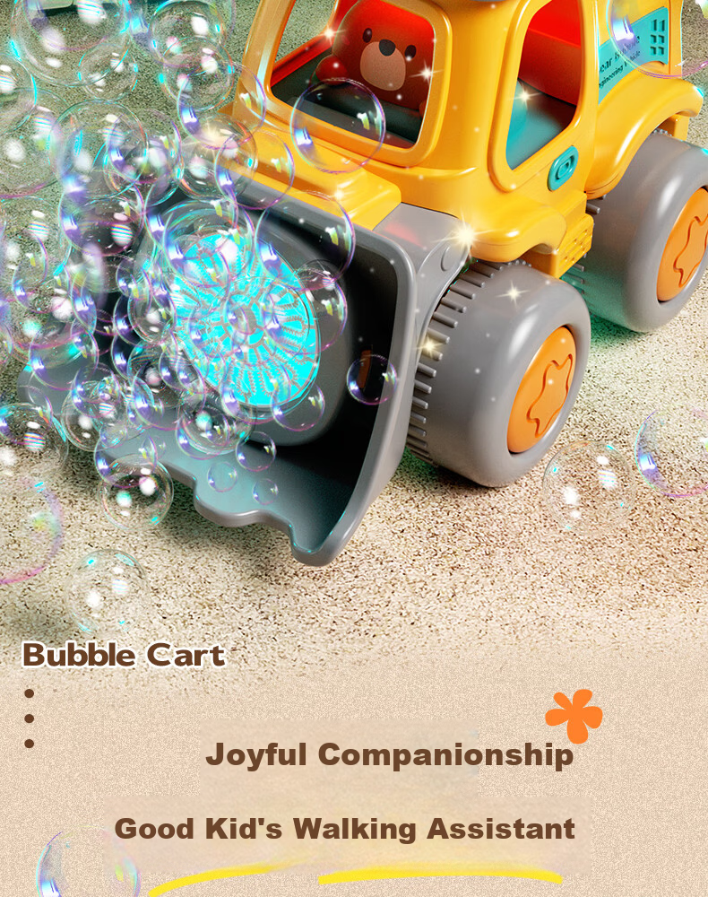 Dimanqi Children's Excavator Bubble Blower Walker Baby Push Toy Birthday Gift for Children's Day 7