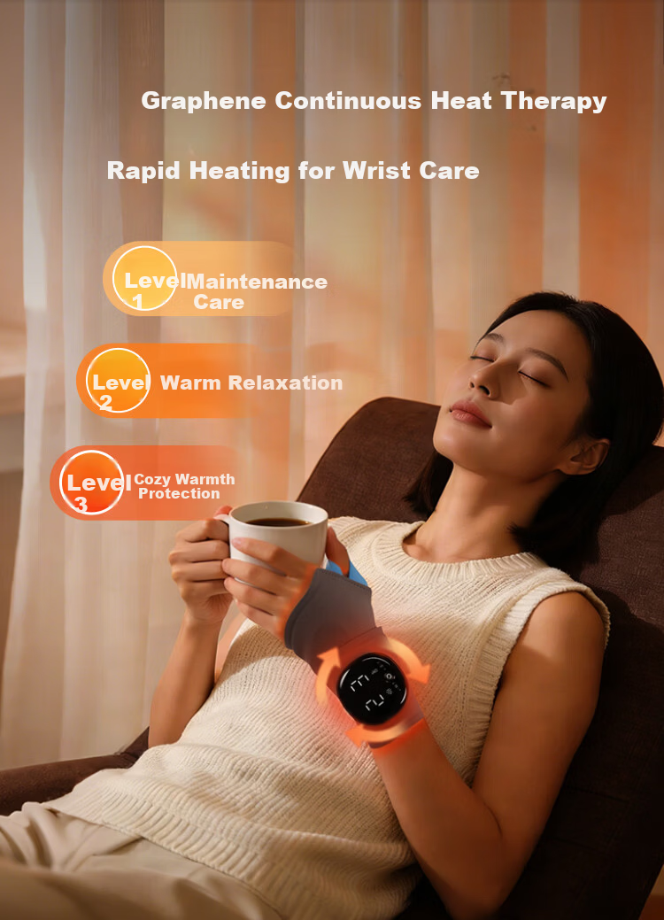 Keliang Hand Massager Wrist Massager Carpal Tunnel Syndrome Brace Pulse Heat Therapy Mother's Birthday Gift Girlfriend Gift Year of the Horse Limited Edition Gift Box [Price Guarantee 618] 8