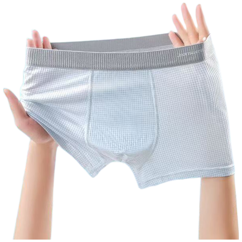 Jeanswest Boys Breathable Skin-friendly Naked-feel Boxer Briefs for Adolescents, 4-pack, Size M
