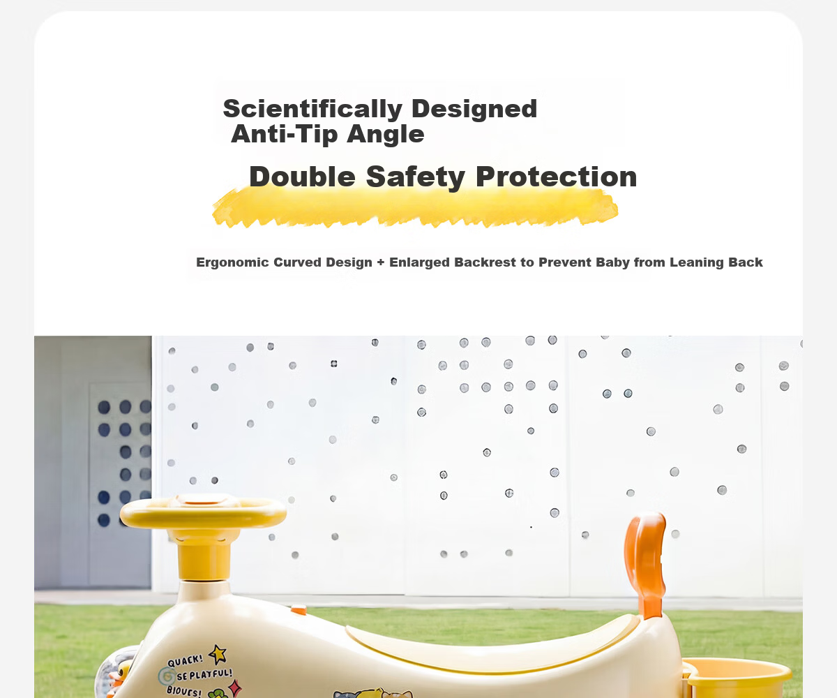 Le Little Yellow Duck Children's Twist Car 1-3-8 Years Old Baby Toy Boys and Girls Birthday First Year Gift Glide Scooter 11