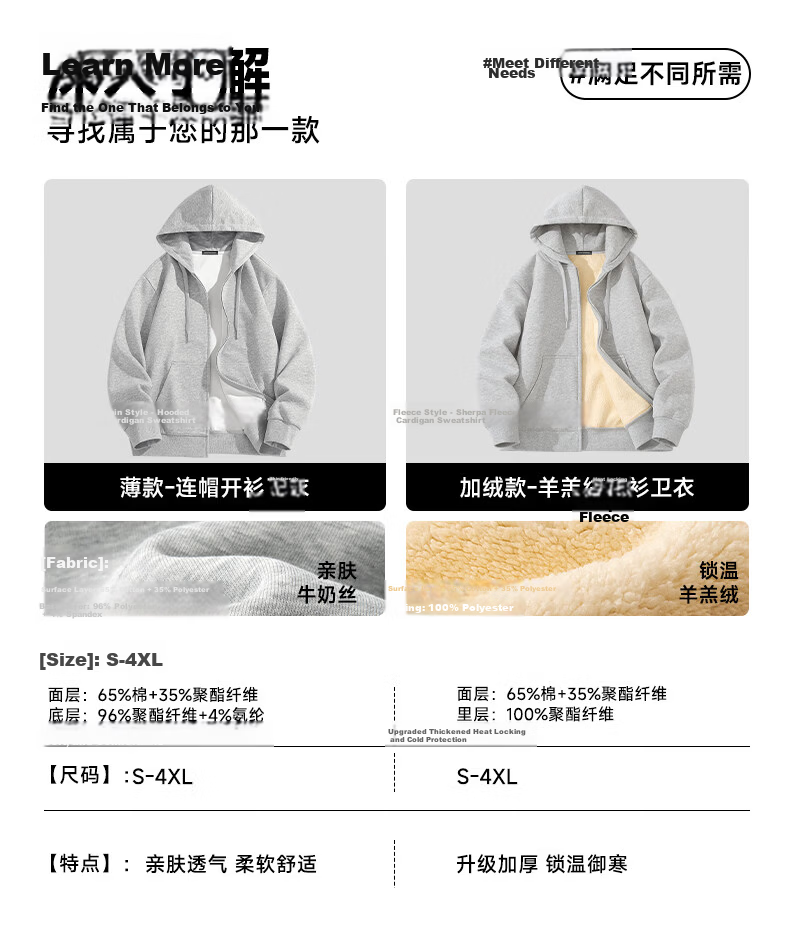 Mark Fairwhale Zip-up Hoodie Jacket Unisex Spring Autumn 2026 New Heavyweight Black XL 43