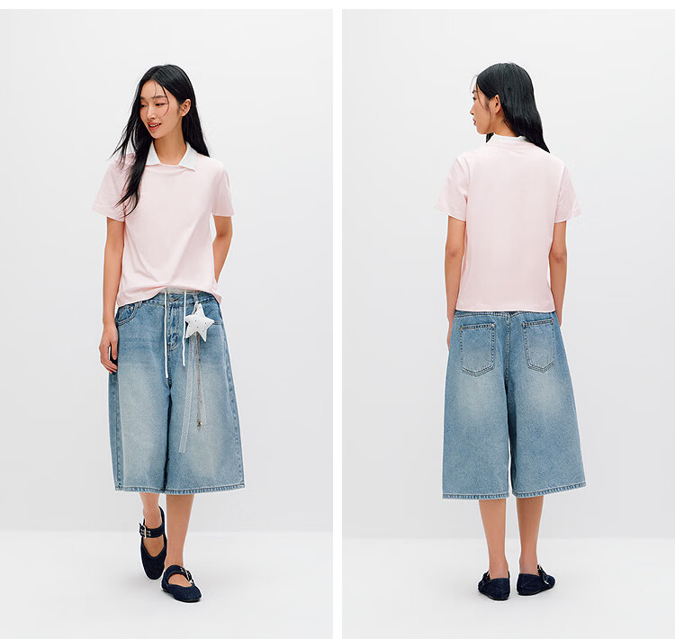 Semir Mall Style | Women's Summer Short Sleeve T-Shirt Solid Color Crew Neck Regular Shoulder Top 2026 Versatile Shirt 101926100001 39