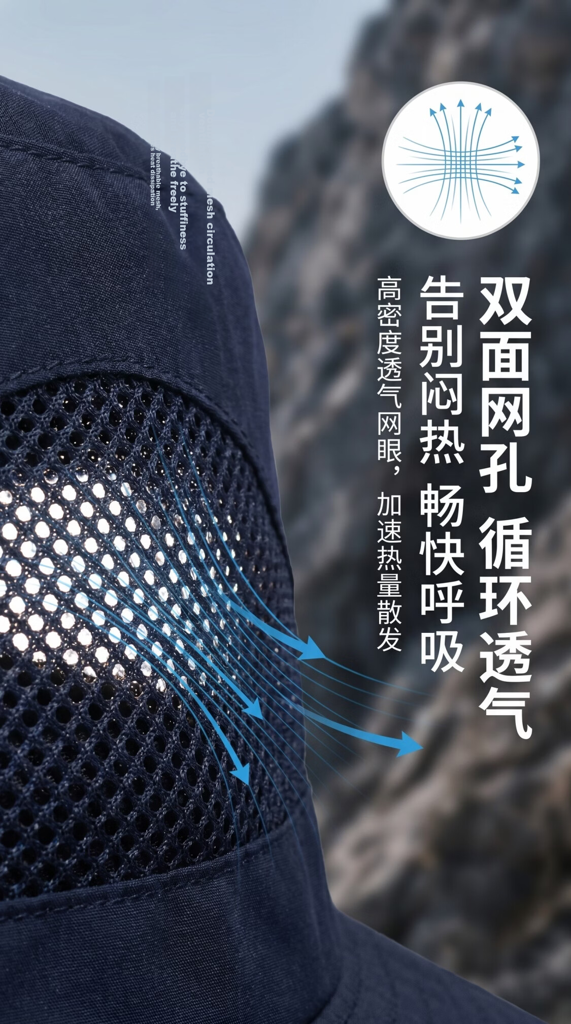 Yuxiaoduo Four Seasons Sunshade Bucket Hat Unisex Outdoor Wide Brim Mesh Fishing Sun Protection Hat JD Self-operated Black 3