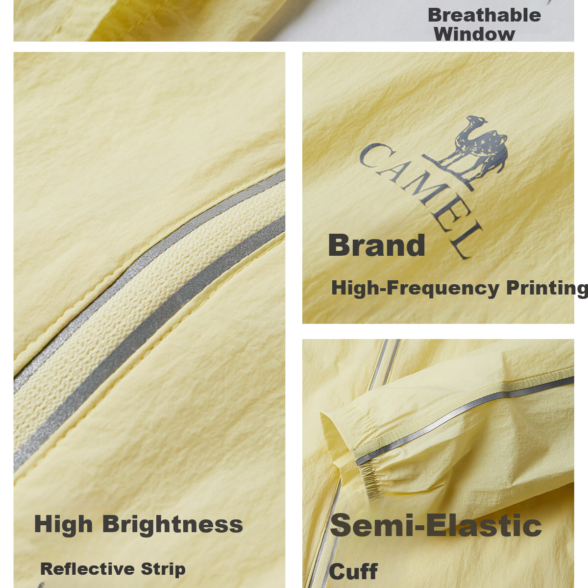 Camel Iceberg Sunscreen Jacket Goddess Edition Short Spring Summer New Outdoor Original Yarn Skin Jacket Women M26BA30013 31