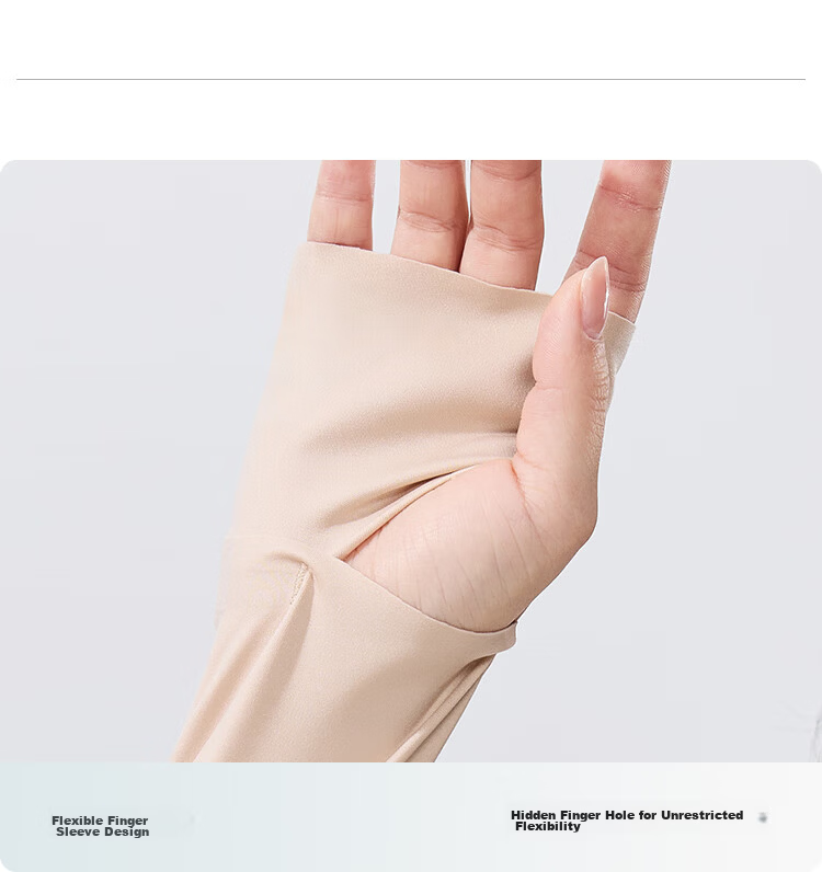 JIUMU Ice Silk Sun Protection Sleeves for Women Summer Outdoor Driving Cycling UV Protection BX117 Black 26