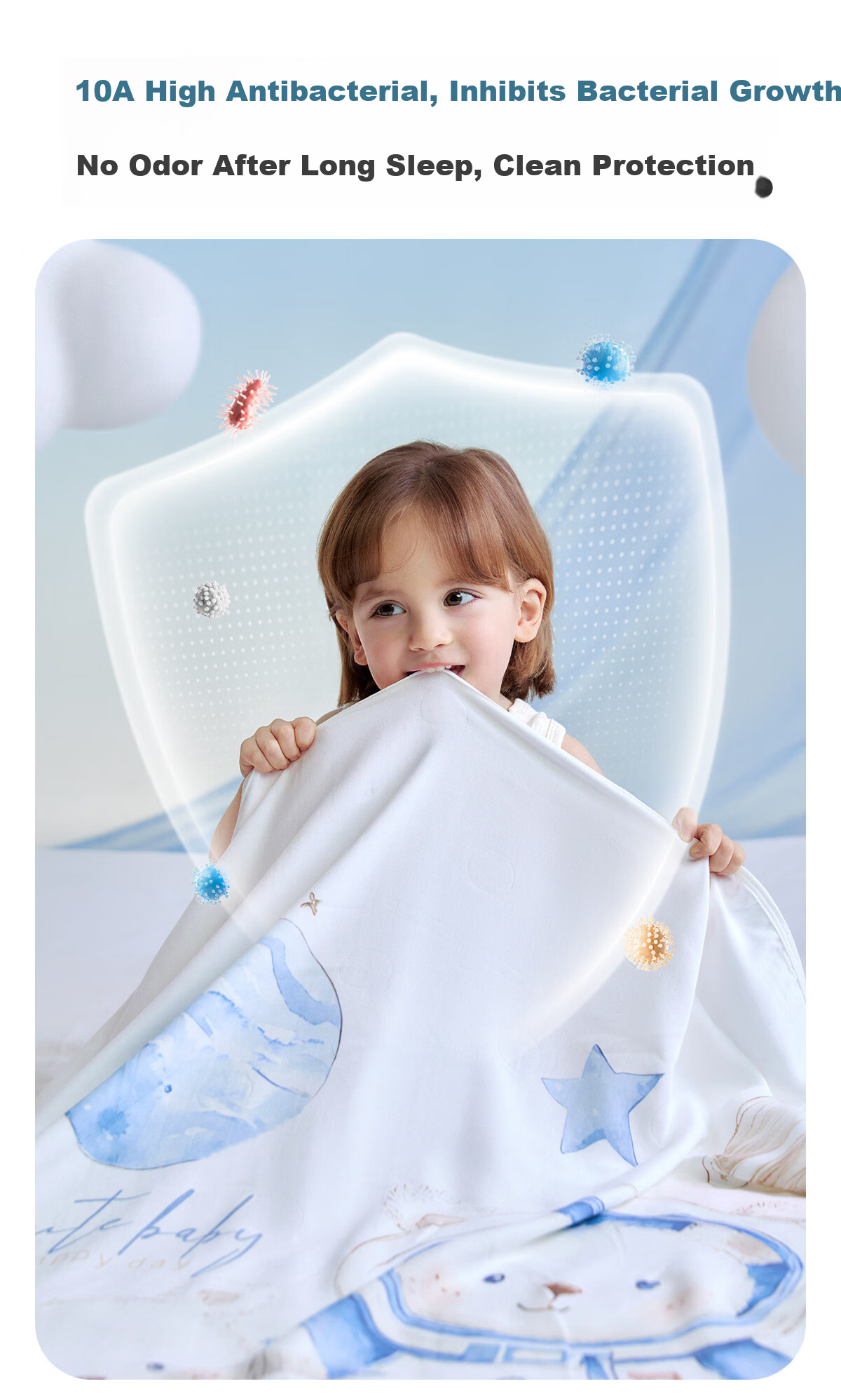 JOYNCLEON Baby Blanket Summer Ice Silk Quilt Newborn Toddler Kindergarten Air Conditioning Cooling Blanket Bear Jyp199522 14
