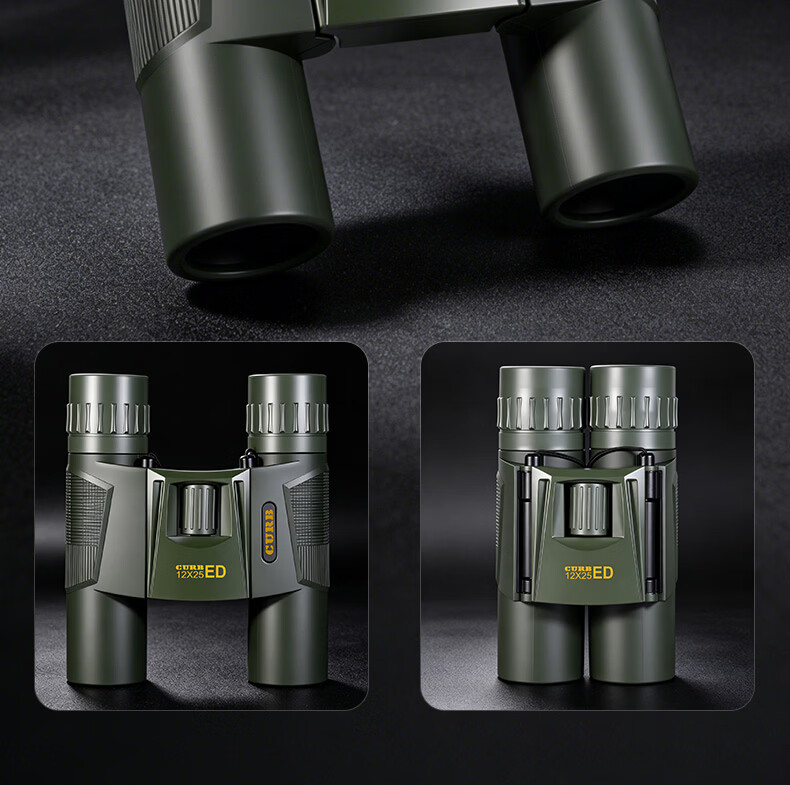 CURB Binoculars High Definition High Power Military Night Vision Outdoor Compact Portable 100x Smartphone Compatible Kilometer 18