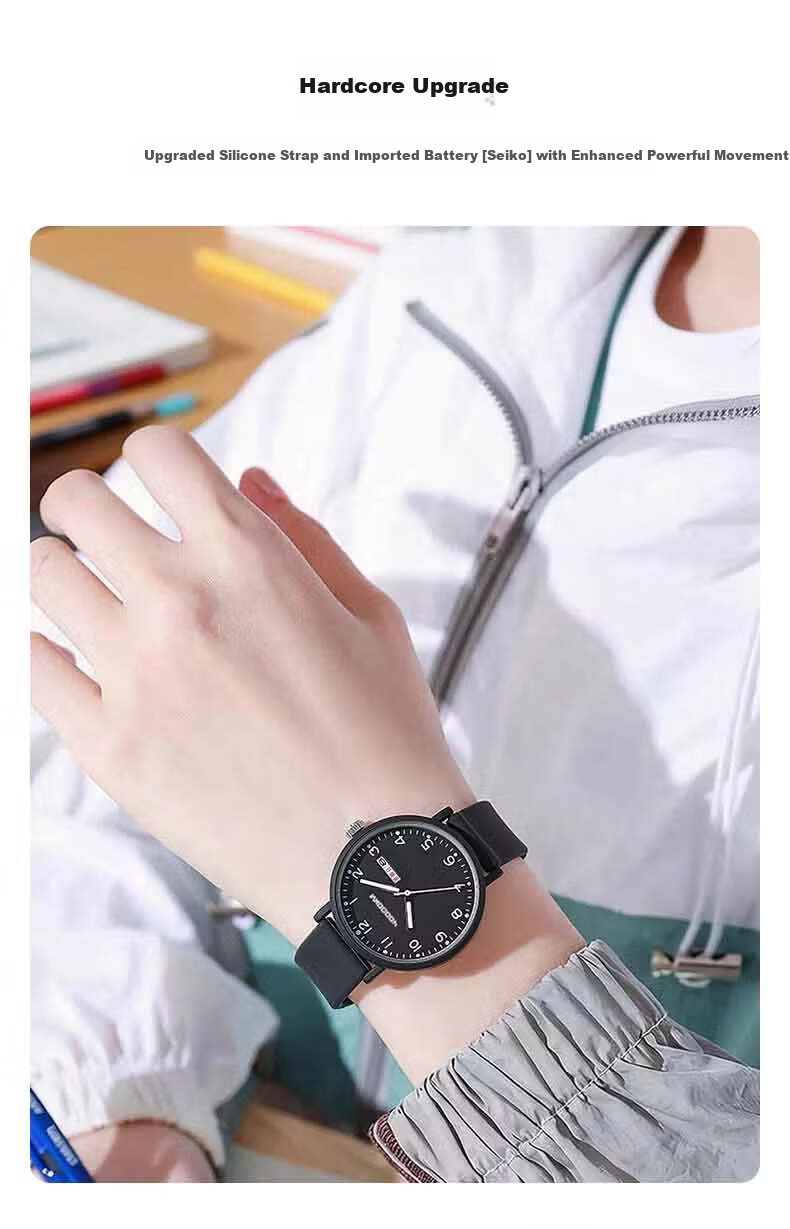 40,000 Kilometers Student Watch for Girls Middle and High School Students Time-Only Silent Mechanical Quartz Exam Special Gift 2