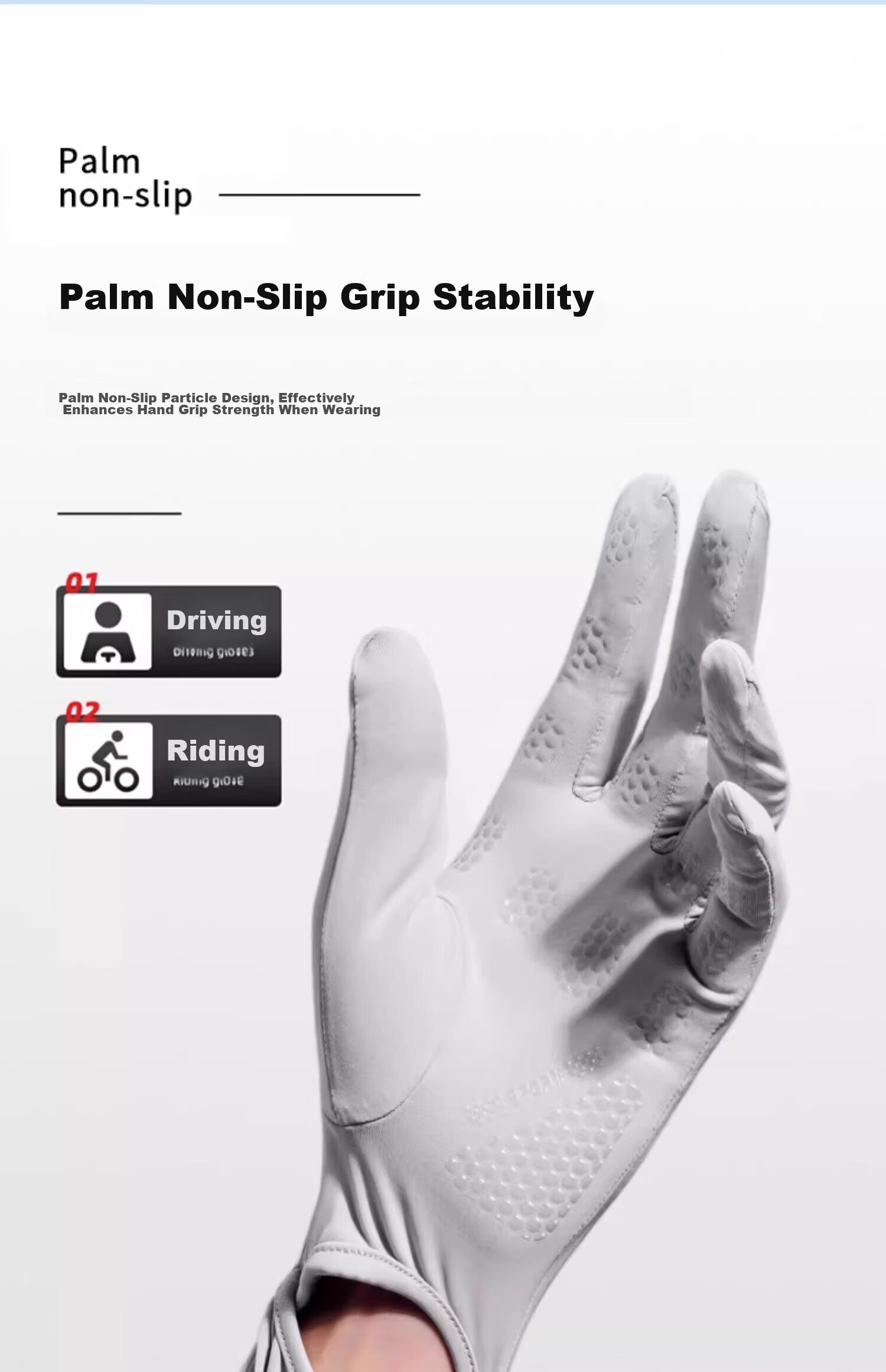 JEEP Men's UV Protection Sun Sleeve Summer Fishing Hiking Mountaineering Ice Silk Gloves Integrated Cooling Arm Sleeves 12
