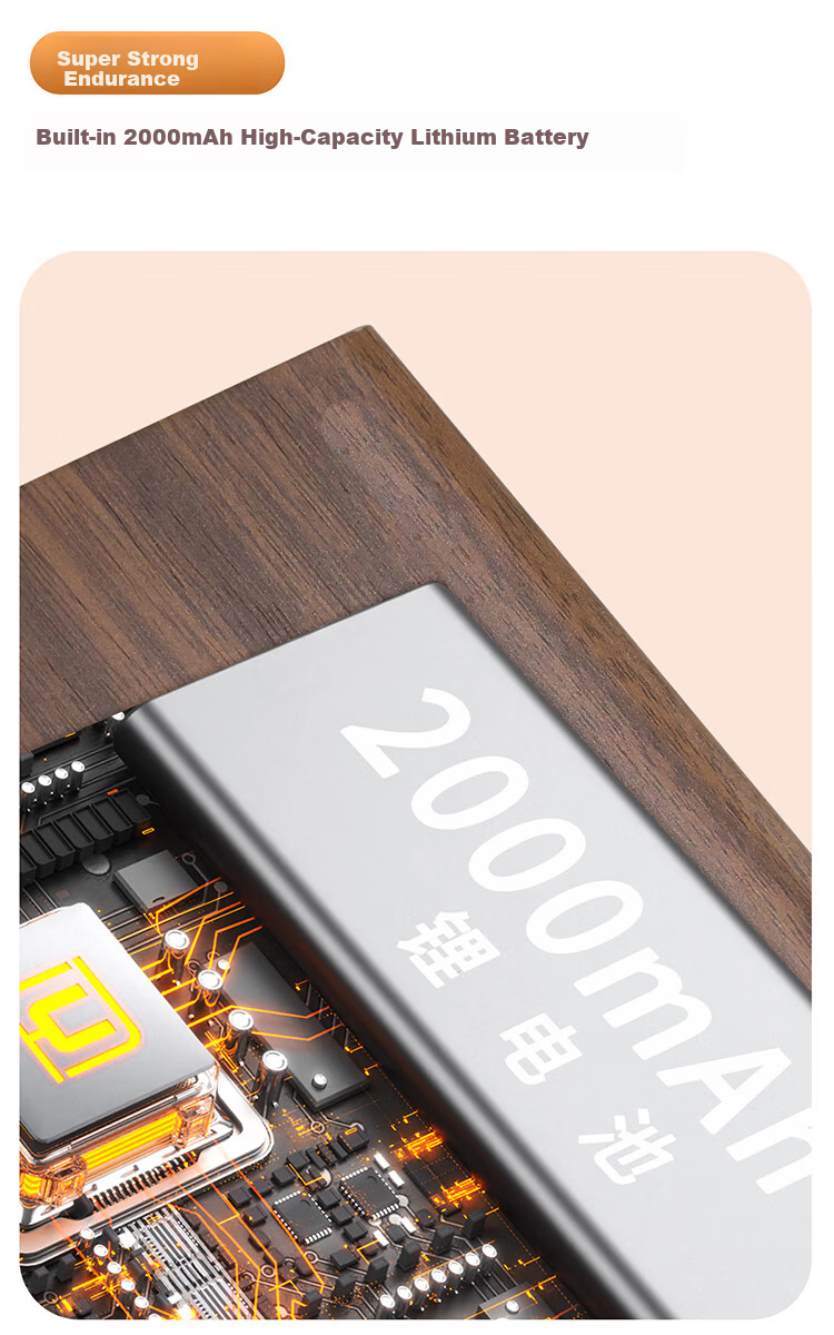 WOOD SHOW Alarm Clock Smart 2026 New Model Student-Specific Wake-Up Device Retro LED Digital Display Electronic Clock for Boys And Girls, Powerful Awakening Small Alarm Clock Gift 13