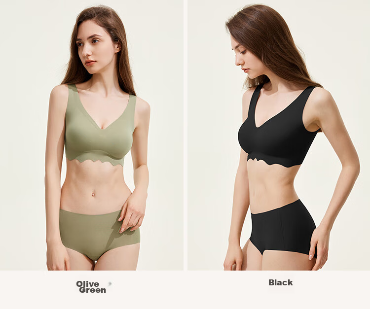 Urban Beauty Women's Seamless Wireless Thin Padded Push-Up Bra Set No Size 2B351N 15