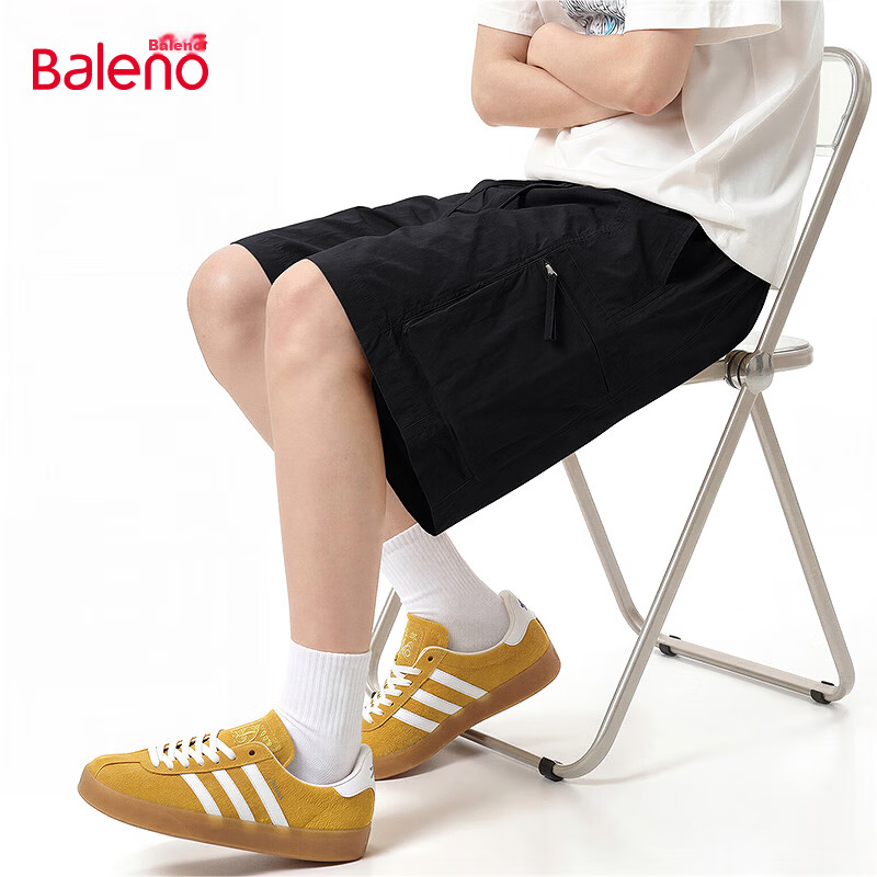 Baleno Men's Workwear Shorts Summer Youth Trendy Brand Five-Point Sports Lightweight Breathable Loose Shorts