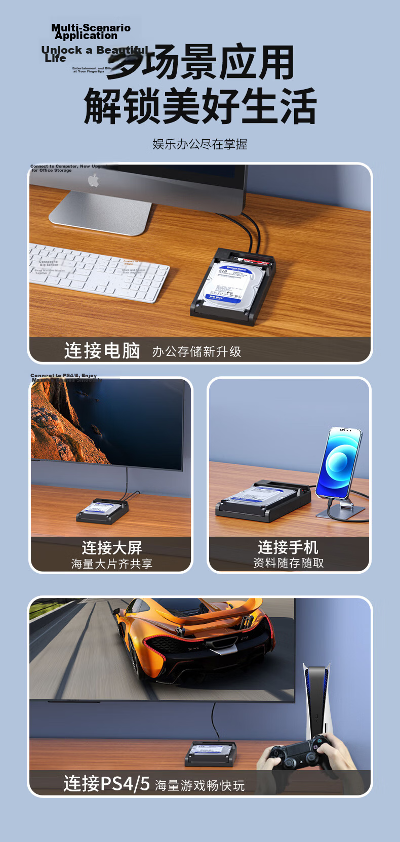 DM Damai M.2 NVMe/SATA Dual-Bay External Hard Drive Enclosure Dock 2.5/3.5 Inch HDD SSD USB Reader SSD Adapter HD055 9
