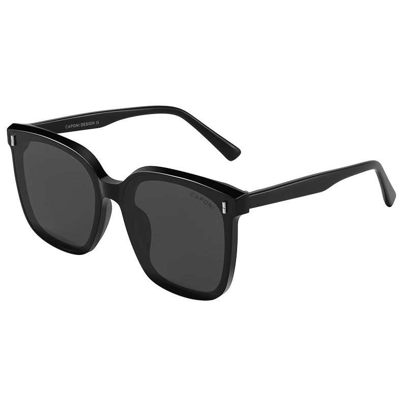 CAPONI Polarized UV400 Sunglasses for Men and Women, UV Protection, Large Frame Driving Sunglasses, Trendy