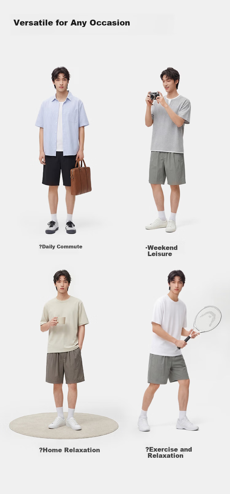 Semir Men's Casual Summer Relaxed Fit Twill Draped Wrinkle-Resistant Shorts 2026 Clean and Smooth 109326125101 6
