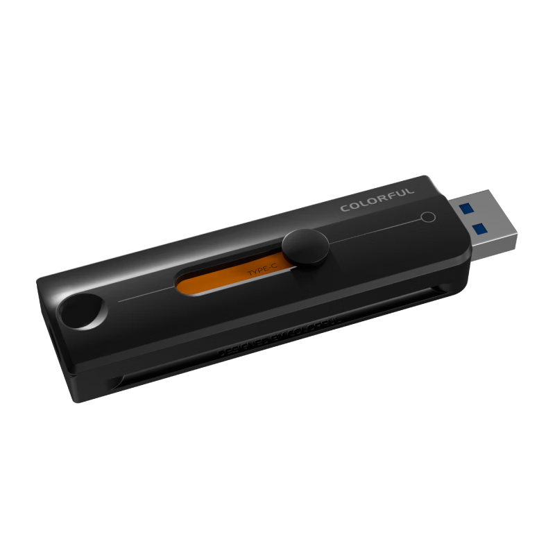 Colorful 512GB Solid State USB Drive Type-C Dual Interface USB 3.2 High-End Business Mobile USB Drive 1000MB/s Read Speed High-Speed USB Drive 512GB RP600X PRO