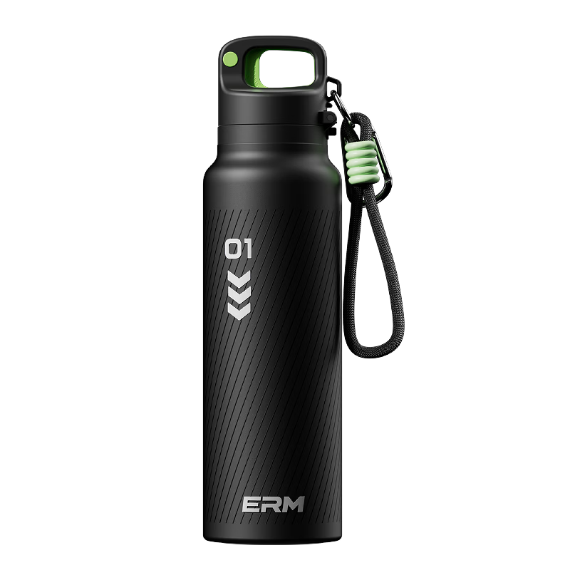 ERM Insulated Large Capacity 316 Stainless Steel Straw Cup Summer Portable Outdoor Sports Water Bottle 26 New Model