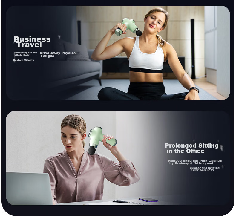 LI-NING Fascia Gun Massager for Shoulder, Neck, Waist, Back, Full Body Muscle Relaxation, Professional Sports Massage Hammer, Gift for Parents, Partner, Holiday and Birthday Gift, Neck Massager Gun 24