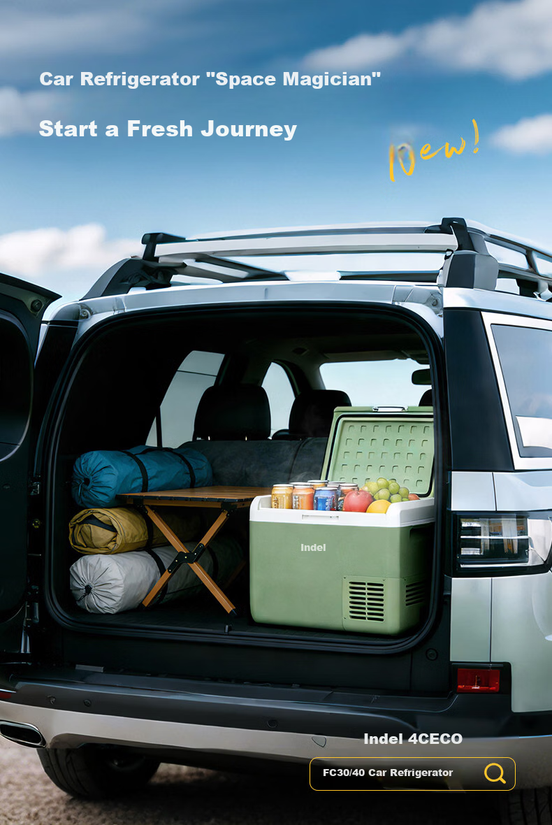 Indel B Car Refrigerator FC40L Dynamic Dual-Compartment Compressor Fridge Freezer Truck Large Capacity 12V 24V 220V 1