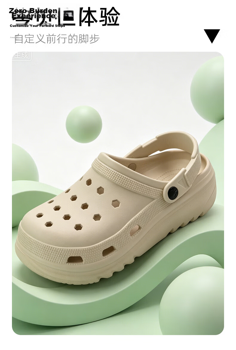 Limi Unisex Ventilated Slip-On Sandals Non-Slip Outdoor Open-Toe Beach Shoes Off-White Size 36-37 4