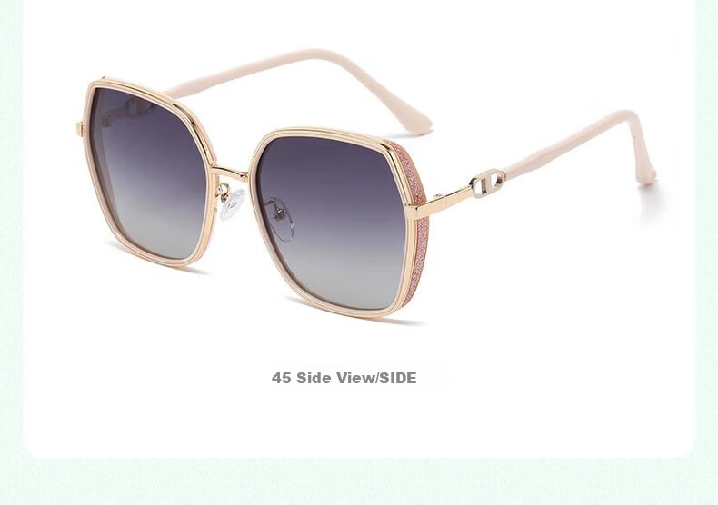 BWNK Women's High-End UV Protection Polarized Sunglasses Slimming Trendy Fashion Sun Glasses 6