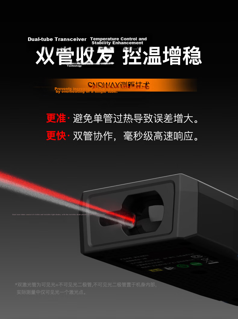 Shendawei Laser Distance Meter Infrared High-Precision Room Measuring Instrument Electronic Ruler SW-TG120pro 2