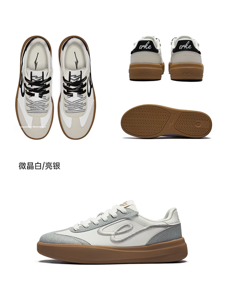 ERKE Women's Skate Shoes Summer 2026 New Breathable Casual Thin-Soled Trendy Sports Sneakers | Youxing 9