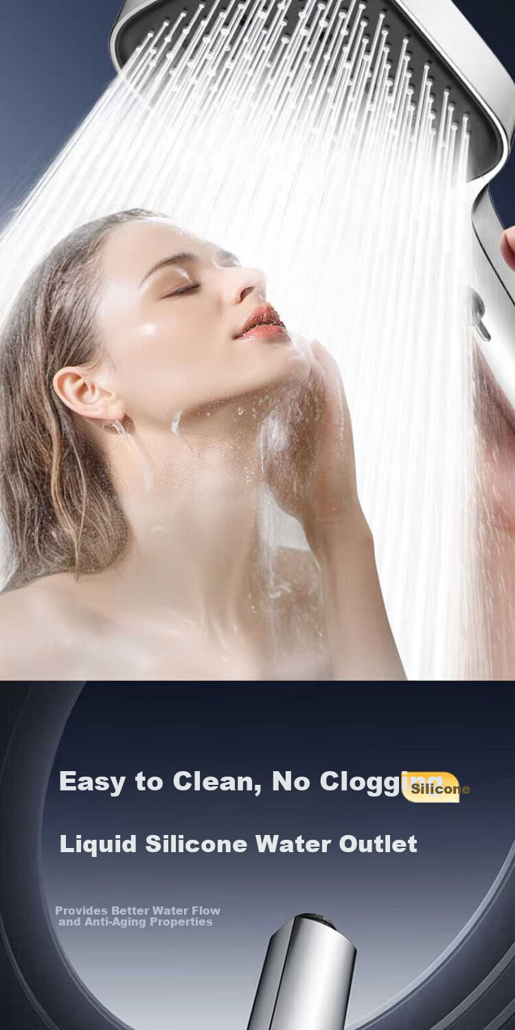 Del 28-Year Brand Pressure-Boosting Multifunctional Large Shower Panel Handheld Shower Head Hose Set for Home 7