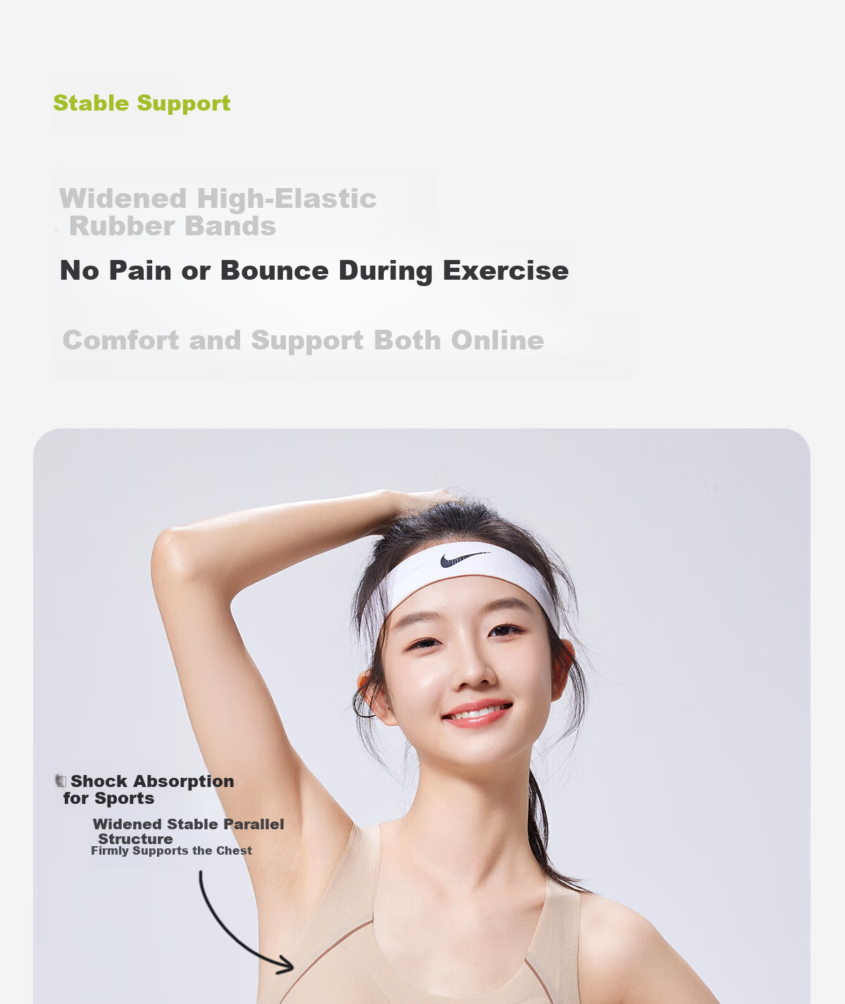 Meishianxuan Developmental Stage Shaping Vest for Middle School and Older Girls, Student Sports Anti-Shock Bra 6