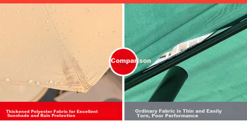 Qiu Chen Outdoor Sunshade Umbrella Camping Patio Market Outdoor Large Sun Umbrella Center Pole Umbrella Popular Garden Folding Shop Umbrella 3