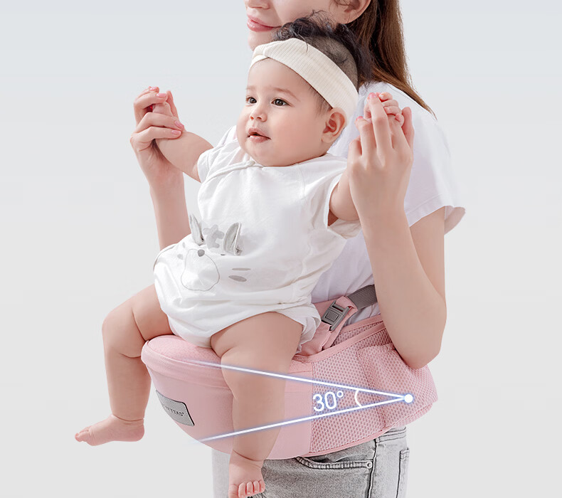 Betis Waist Stool Baby Carrier Front Carry Waist Stool 0-36 Months Dual Use Baby Carrier Mos Blue 15