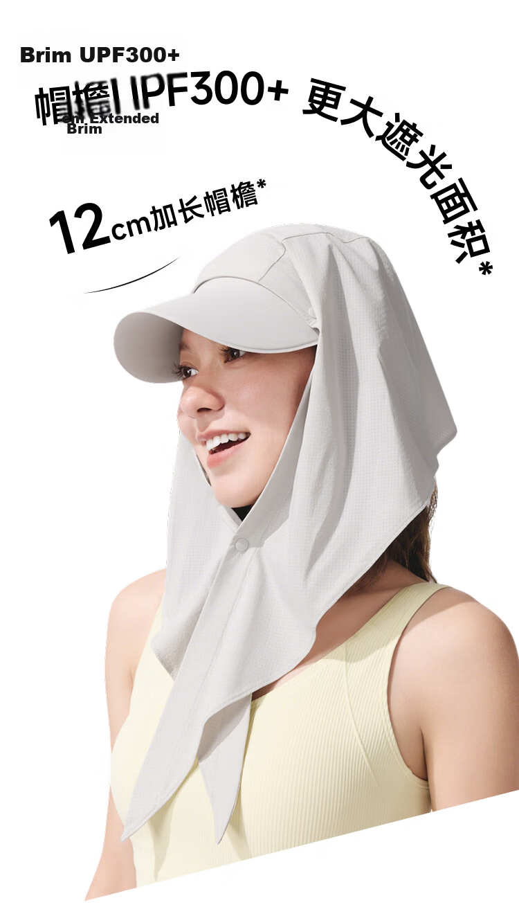 Beneunder Women's Sun Protection Headscarf with Brim, Open-Top Hat, Dual-Wear Sunshade and Heat-Insulating Headscarf 6