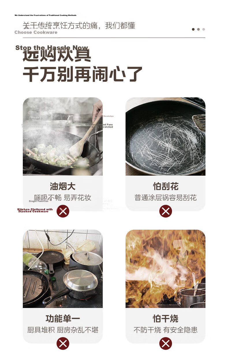 Midea Electric Frying Pan Electric Steamer Electric Cooker Electric Hot Pot Multi-Functional Household 4L 304 Honeycomb Crystal Multi-Purpose Electric Heating Pot MC-HGS2812 4