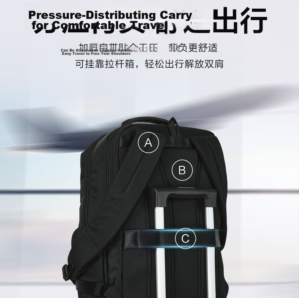 FILA Official Men's Backpack 2026 Fashion Commuter Business Laptop Bag 6