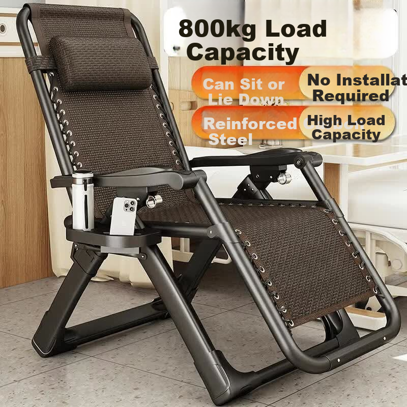 Hakkai Bird Bamboo Reclining Chair Office Nap Chair Foldable Elderly Rattan Woven Chair Balcony Home 520 Gift