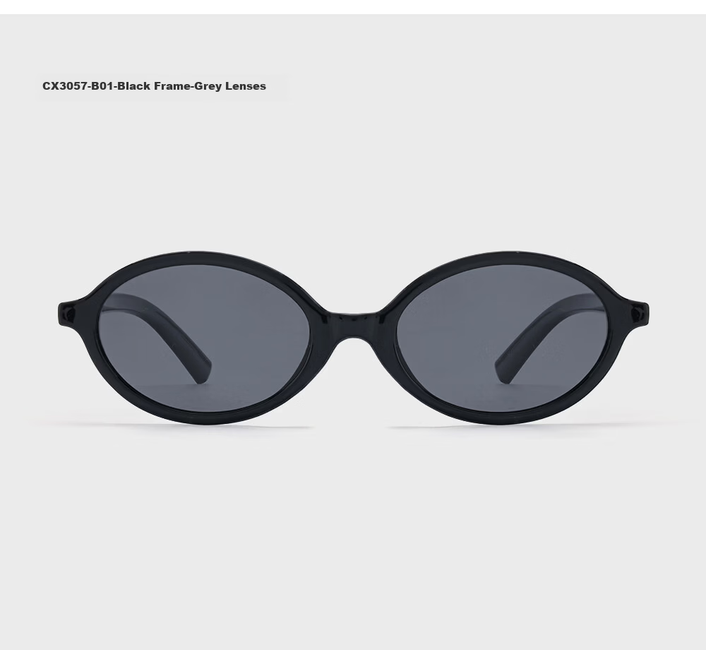 CAXMAN Celebrity Style Retro Oval Small Frame Nerd Style Sunglasses for Men and Women Suitable for Square and Round Faces 15