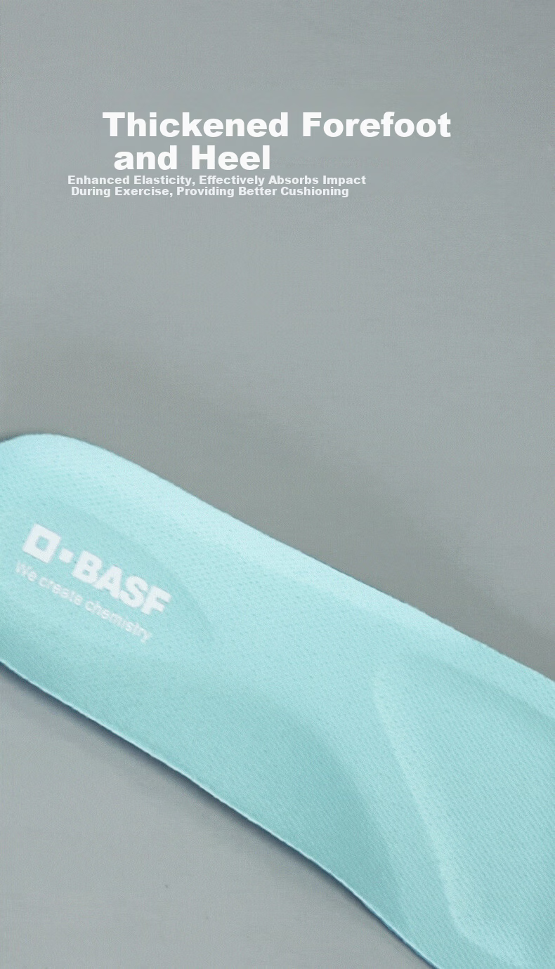 BASF Unisex Cloud-Sense Perforated Insoles Shock Absorption Running Antibacterial Odor-Resistant Sweat-Absorbing Breathable Lightweight Insoles Size 44 9