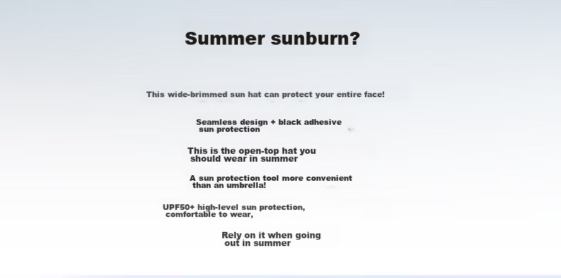 Miiow Summer Open-Top Sun Protection Hat for Women Seamless One-Piece Wide Brim New UV Protection Breathable Sun Hat 2