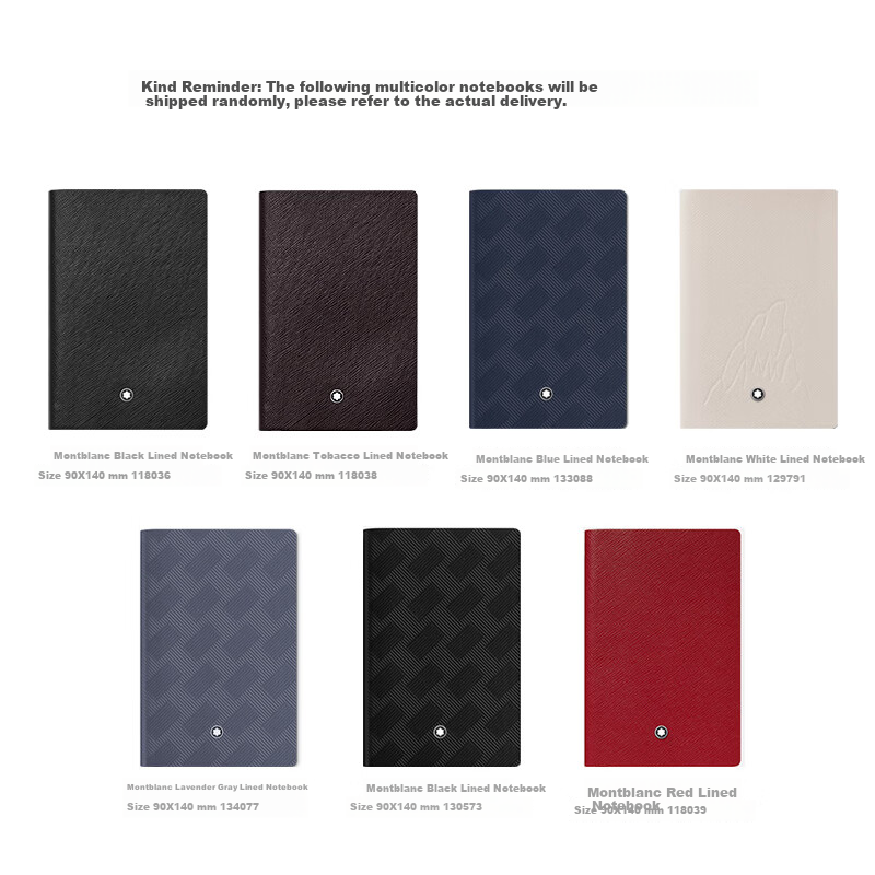 MONTBLANC Black Notebook + Italian Pinafore Signature Pen Set, Basic Version, Father's Day Gift 13
