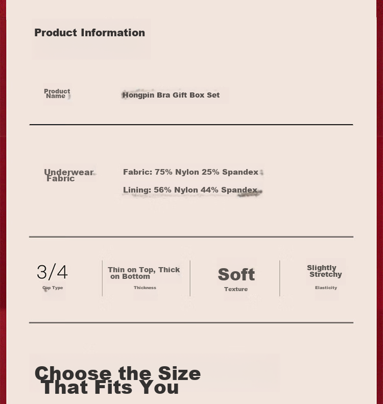 LangSha Red Underwear Set for the Year of the Horse - Women's Bra, Underwear, and Socks Gift Box for New Brides and Festive Weddings 15