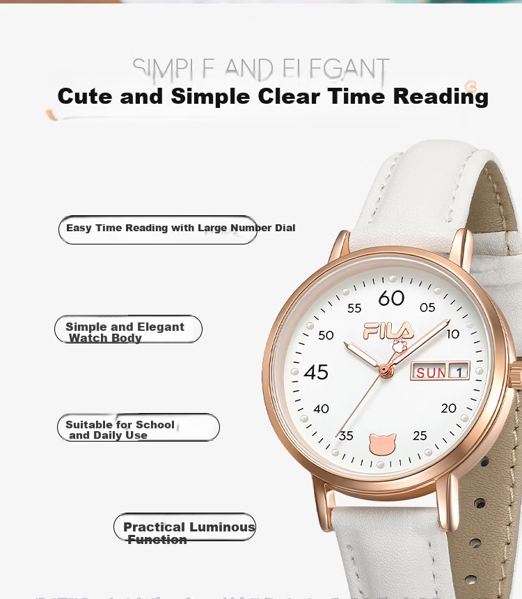 FILA Women's Watch Student Watch for Girls High School Gift for Girlfriend 6867-103 1