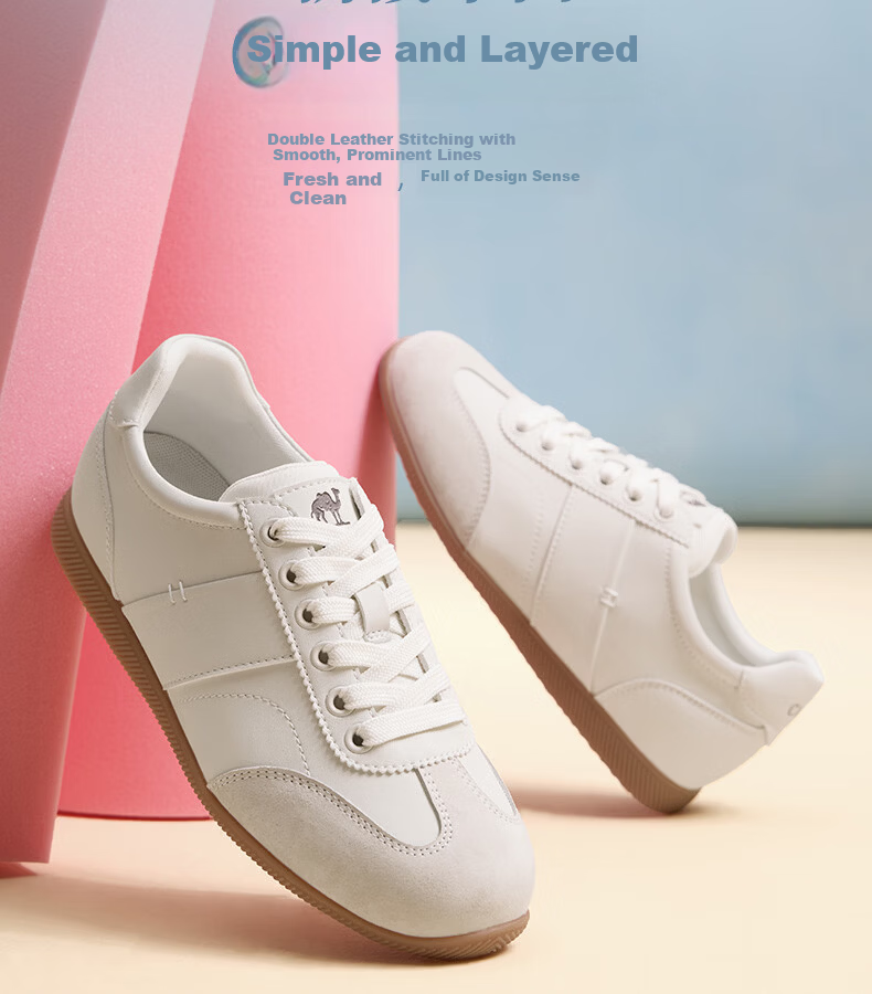 CAMEL Women's Casual Lightweight Thin-Soled Sports Shoes L26S255205 Off-White Size 37 7