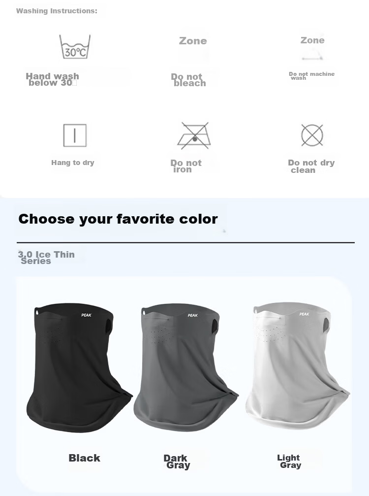 Peak Sun Protection Face Mask Hooded Ear-Hanging Outdoor Fishing Cycling Windproof Breathable UV Protection Eye Neck Face Bikini 11