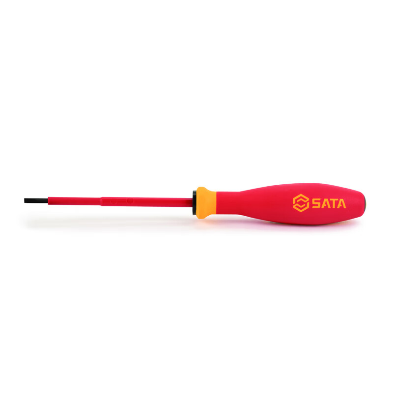 SATA G Series Tri-Color Handle Insulated Flathead Screwdriver 2.5x75MM 61311