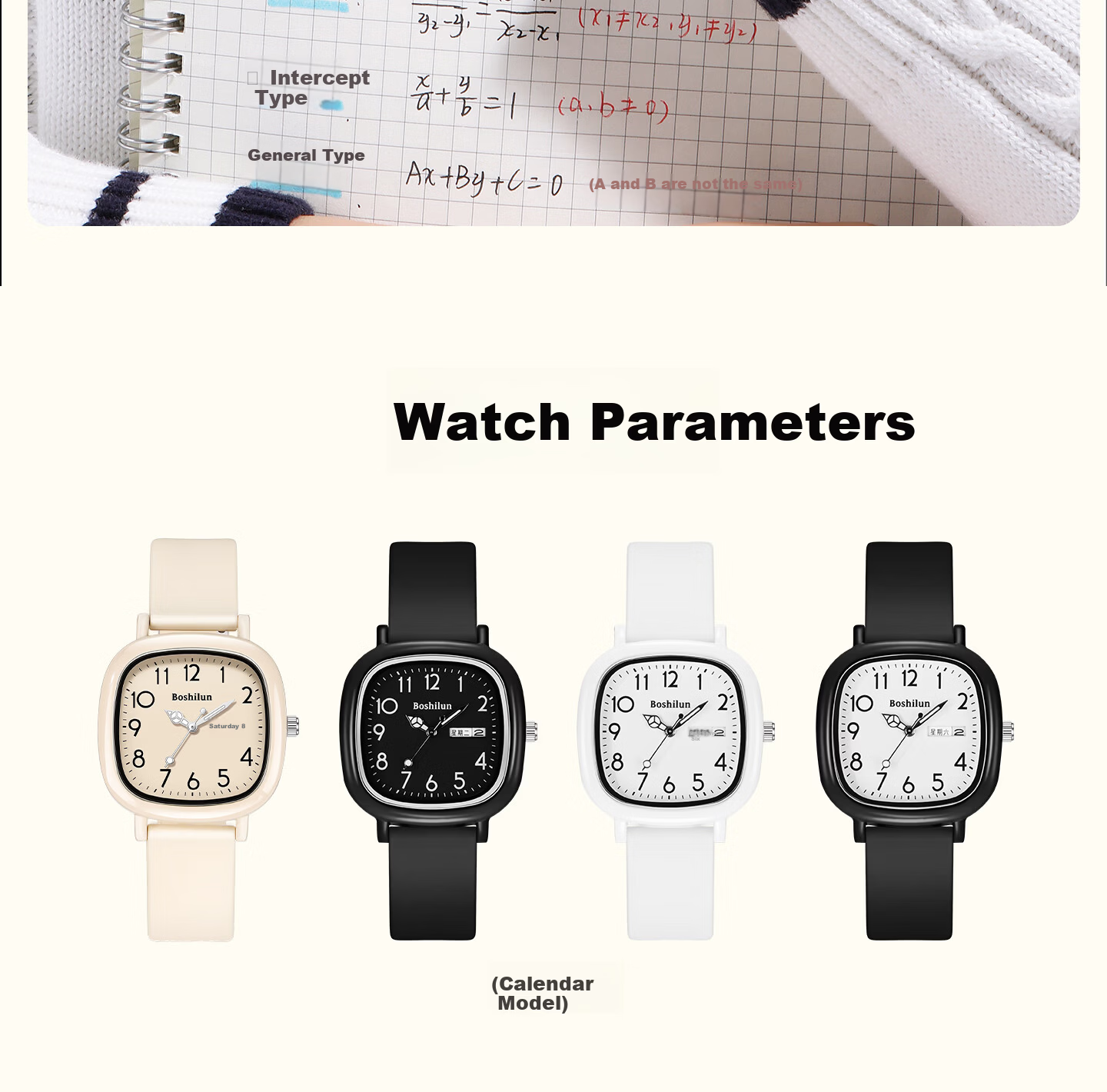 Bausch & Lomb Silent Quartz Exam Watch for Female Middle and High School Students, Time-Only, Gift for Girls 23