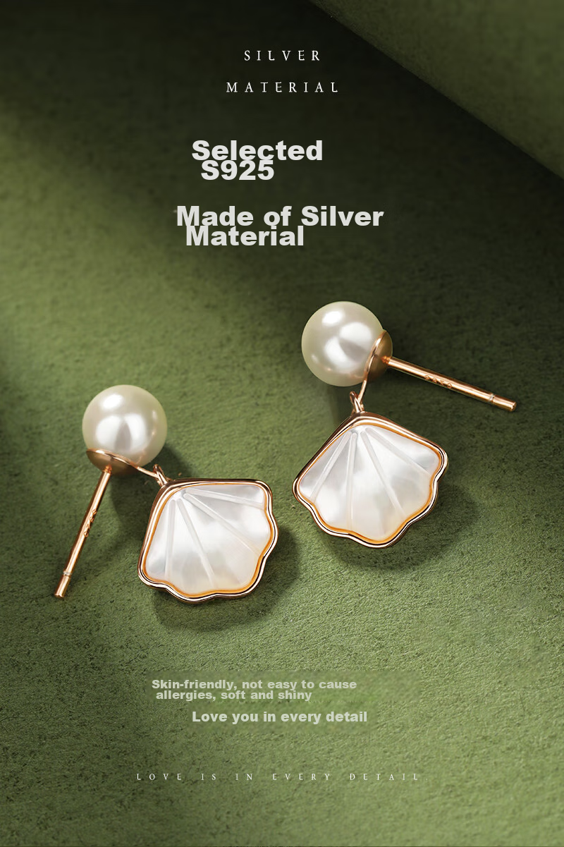 MANHE S925 Silver Stud Earrings for Women, Practical Birthday Valentine's Day Gift for Girlfriend 6