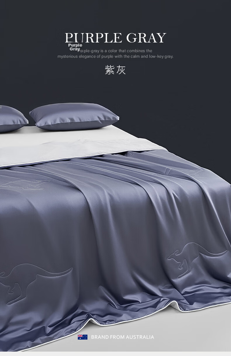 AusGolden Autley 7A Antibacterial Tencel Fiber Summer Quilt Baby-Grade Washable Machine Washable Dual-Sense Quilt 200*230cm 21